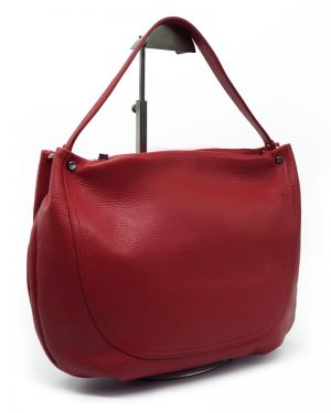 Leather Red Shoulder Bag Terva