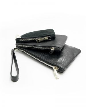 Leather Black Polymorphic Purse Wallet