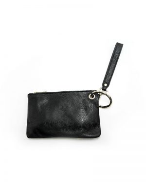 Leather Black Polymorphic Purse Wallet