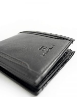 Leather Wallet Black Roncato