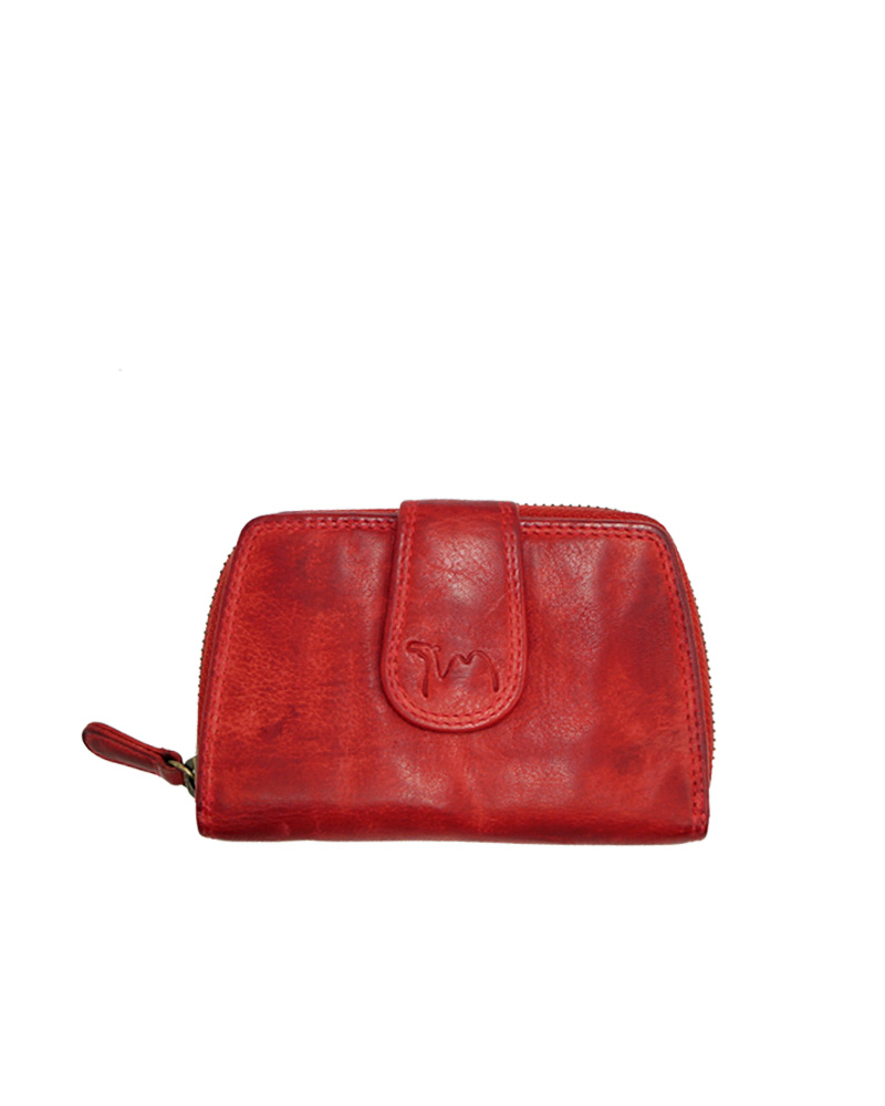 δερμάτινο γυναικείο πορτοφόλι κόκκινο