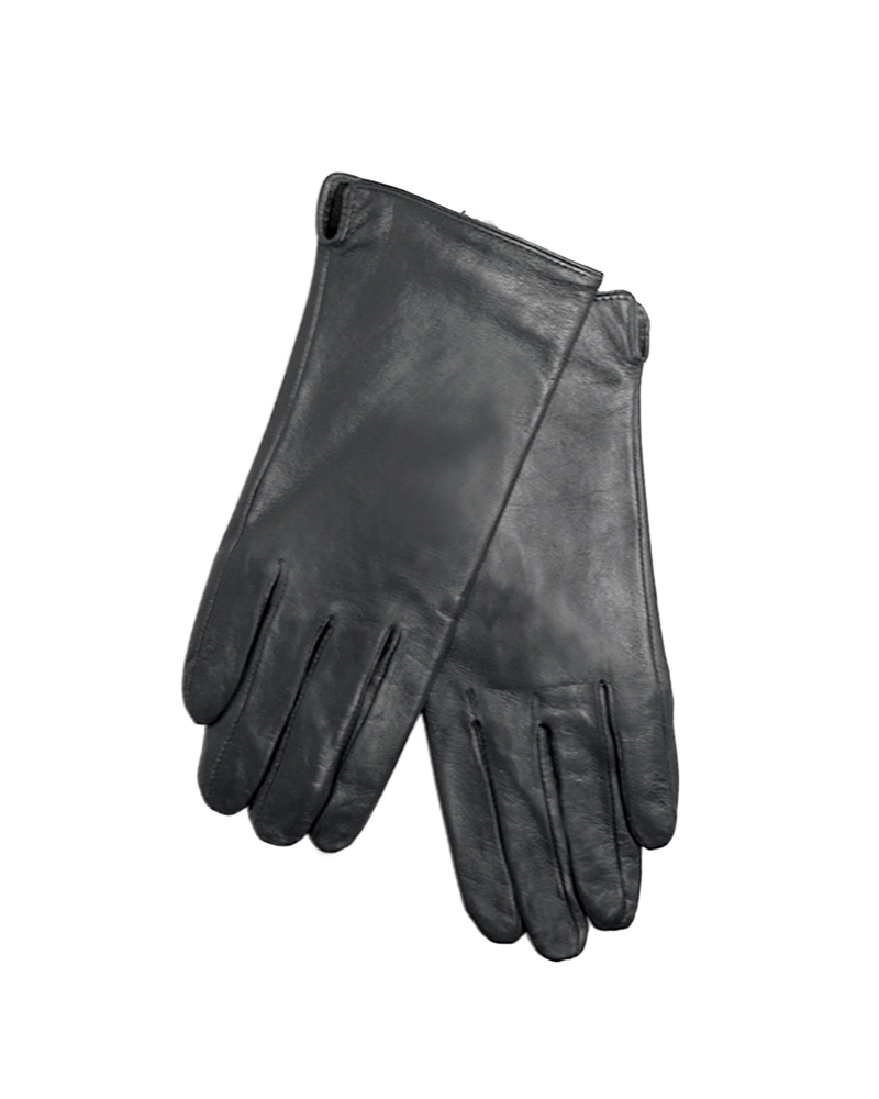 Δερμάτινα γάντια γυναικεία μαύρα