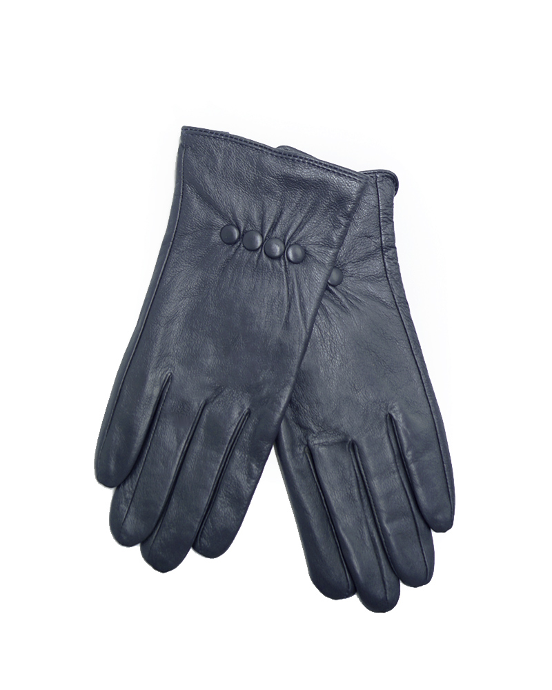 Δερμάτινα γάντια γυναικεία μπλε