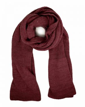 Scarf Knitted Bordeaux
