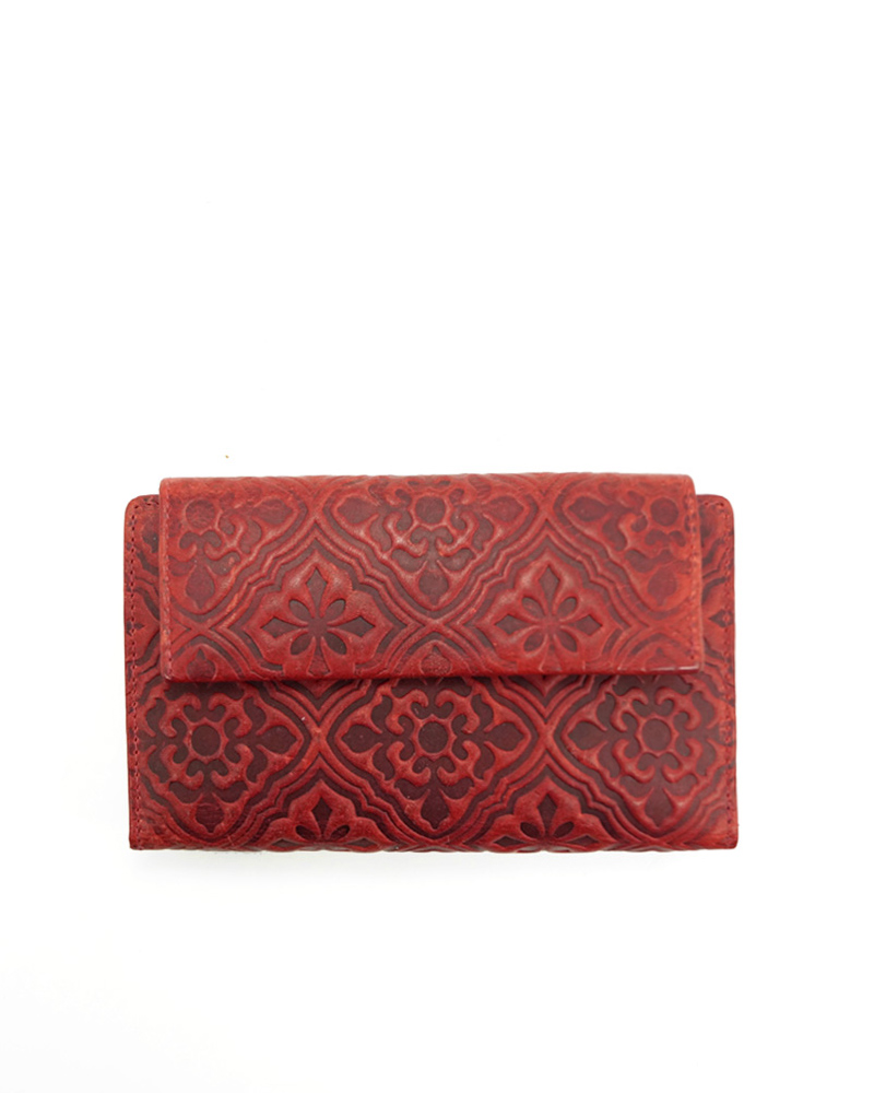 γυναικείο κόκκινο πορτοφόλι