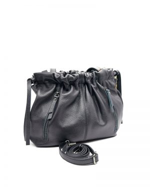 Women 039 S Leather Shoulder Bag Hare Black