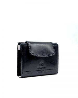 Leather Wallet Handmade Blue