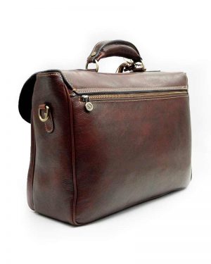 Leather Briefcase Coffee