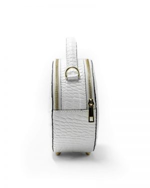 Leather Women 039 S Bag Round White