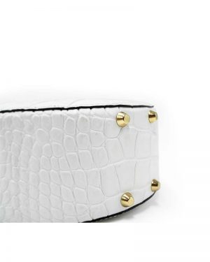 Leather Women 039 S Bag Round White