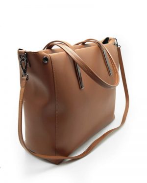 Leather Tube Shoulder Bag