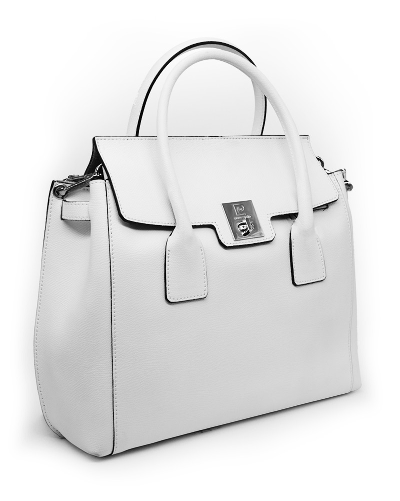 Pierre Cardin Brown Leather Medium Structured Logo Shoulder Bag for womens  - Walmart.com