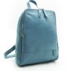 μπλε backpack δερμάτινο