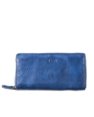 Δερμάτινο πορτοφόλι Vintage Blue Royal