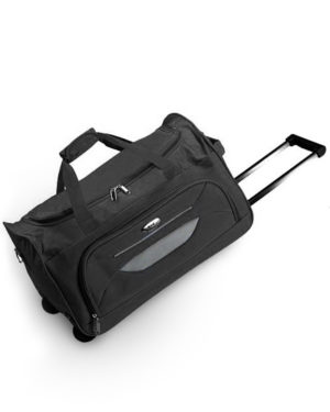 Τσάντα ταξιδίου σακ βουαγιάζ με ρόδες 50x29x26cm μαύρο