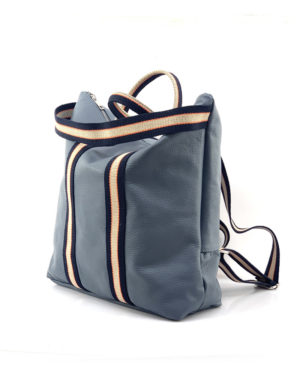 δερμάτινη-γυναικεία-τσάντα-με-ρίγες-μπλε-2-300x375
